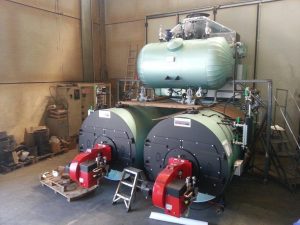 Un generatore di vapore navale Garioni Naval installato nel piroscafo concordia.